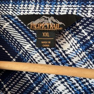 Pacific Trail twill chore long Sleeve Brawny Flannel Shirt Shacket heavyweight